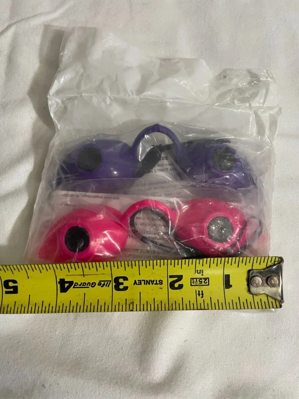 Lot of 2 Indoor Tanning Bed Goggles Pink & Purple UV Eye Protection New Sealed